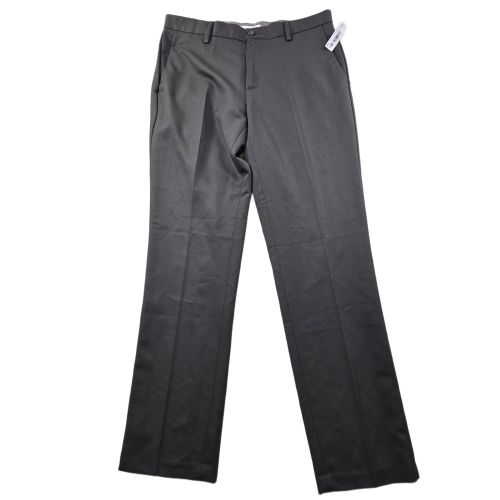 Amazon Essentials Dress Pants‎ Mens 33x32 Dark Gray Slim Fit NEW